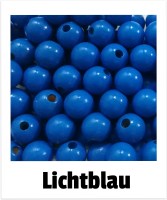 Holzperlen 14mm lichtblau